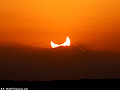 Partial solar eclipse phase  after the Annular Solar Eclipse in Araruna, Brazil worldtimezone world time zone