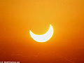 Sunset during Annular Solar Eclipse in Araruna, Brazil worldtimezone world time zone