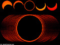 phases of the Annular Eclipse and formation of Baily's beads during the Annular Solar Eclipse of October 14, 2023, from Araruna worldtimezone world time zone