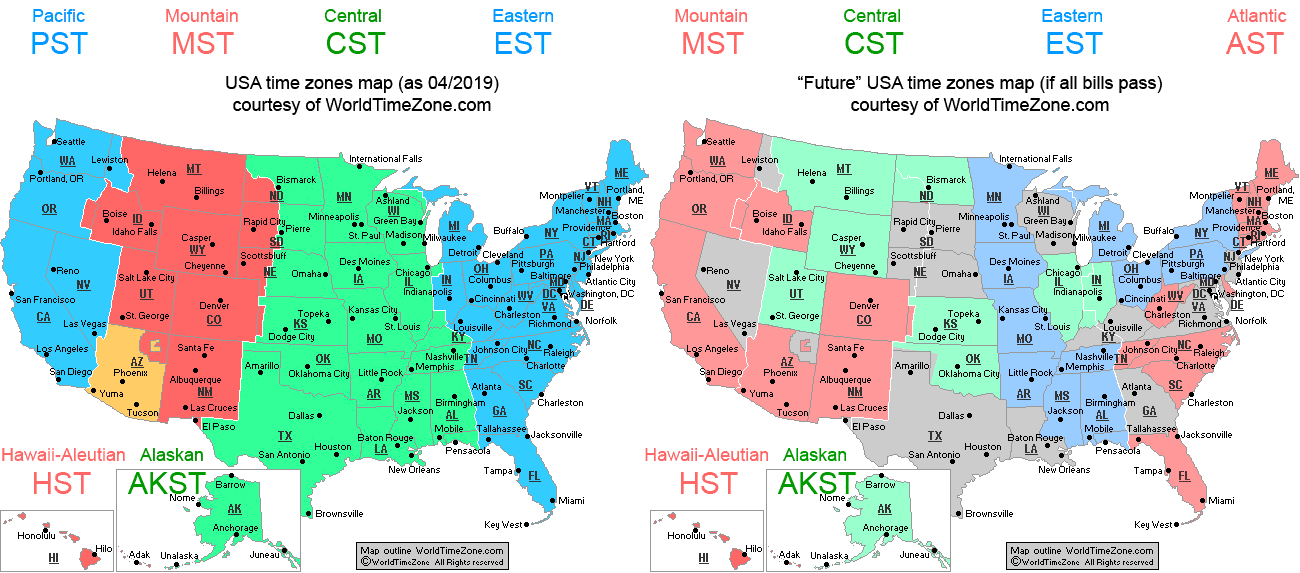 live time zone map