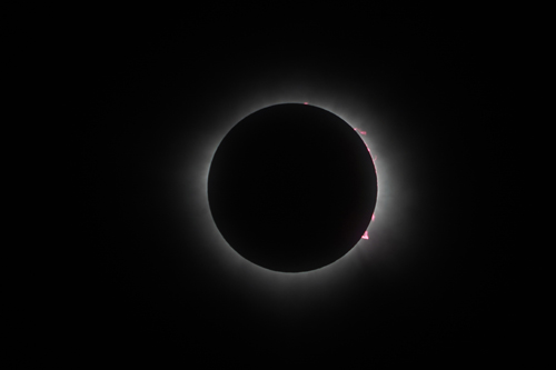 Solar prominences during Total Solar Eclipse in Mazatlan Total Solar Eclipse in Mazatlan Mexico worldtimezone world time zone Alexander Krivenyshev